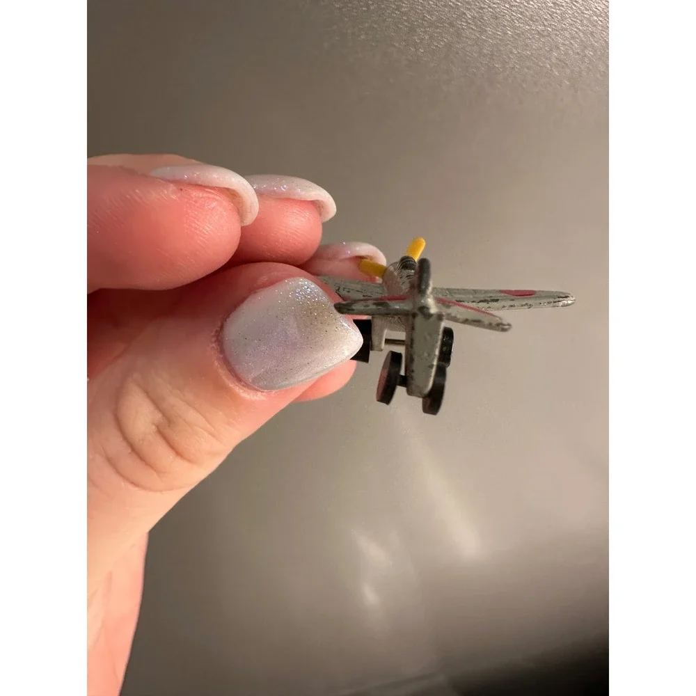 Vintage Miniature‎ Toy Airplane WWII Japanese Fighter Metal Diecast